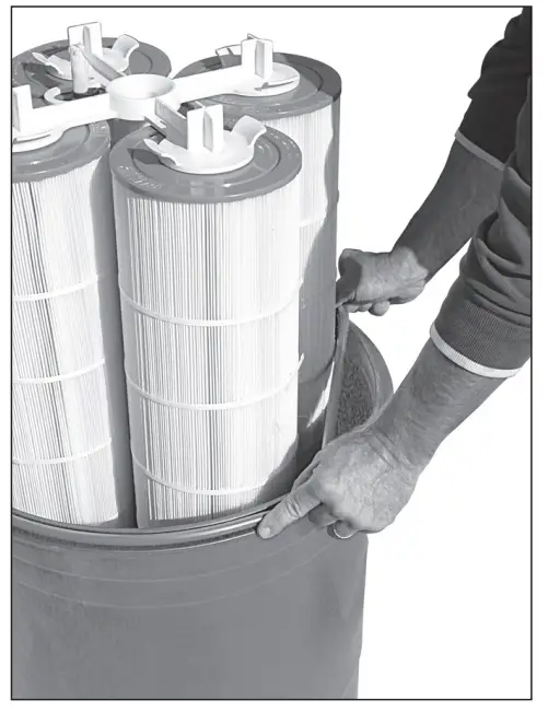 waterway 570 0325 Cartridge Filter System - Slide hands