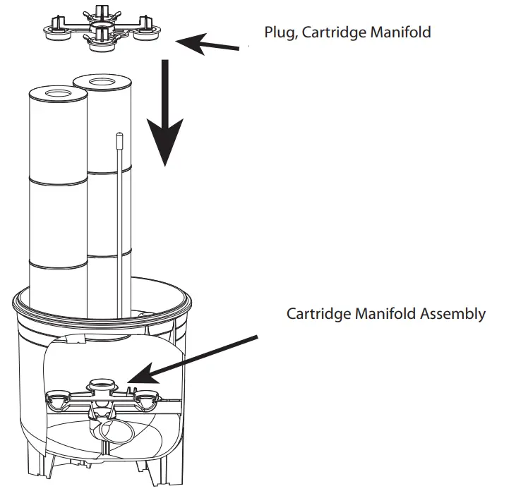 waterway 570 0325 Cartridge Filter System - debris 2