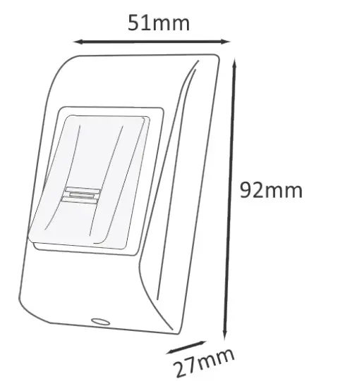 xpr-B100P-BT-EH-SA-Bluetooth-Standalone-Biometric-Reader-1