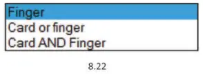 Card and Finger