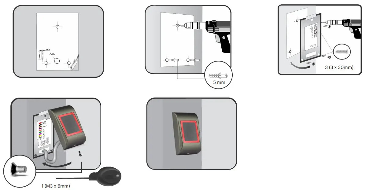 xpr MTPX-MF V3 Surface Mount Mifare Readerxpr MTPX-MF V3 Surface Mount Mifare Reader - MOUNTING